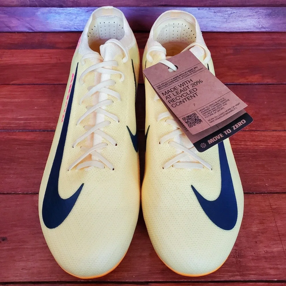 Nike Air Zoom Vapor‎ 16 Pro FG Soccer Cleats Men Yellow 12 Mbappe - Picture 4 of 7